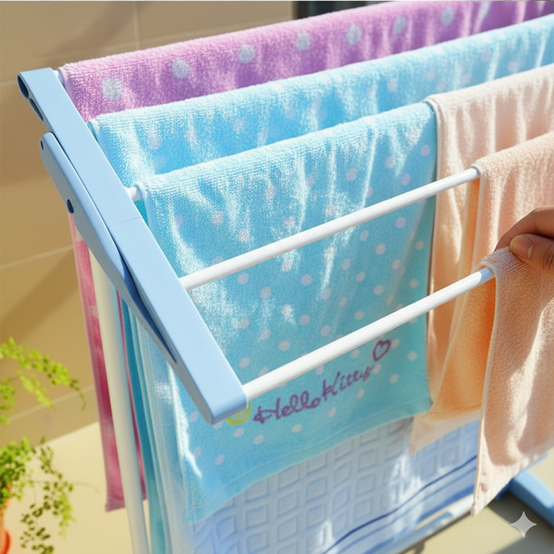 Floor-Standing Clothes Drying Rack