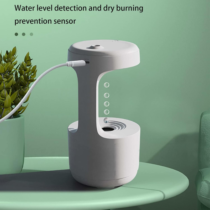 Anti Gravity Cool Mist Humidifier Floating Water Drop Effect | Idealancy