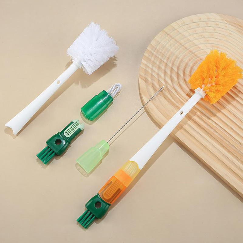 5 In 1 Cleaning Brush Long Handle Water Bottle Washer | Idealancy