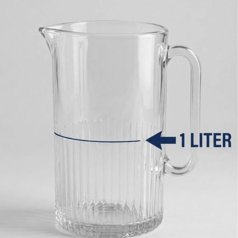 Limon Glass Jug 1 Liter With Handle