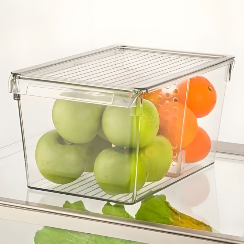 Limon Stackable Clear Storage Organizer With Lid