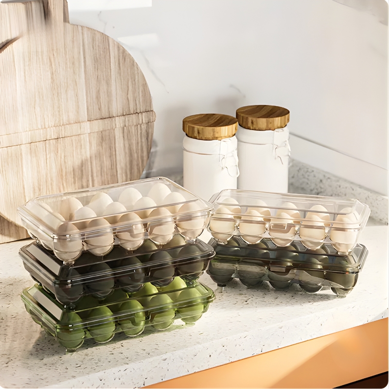 Eggs Storage Box With Lid - 15 Slots