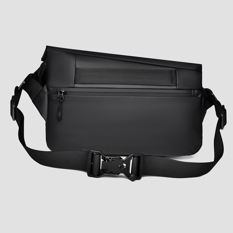 Men’s Leather Crossbody Waterproof  Bag Large Capacity Chest Bag