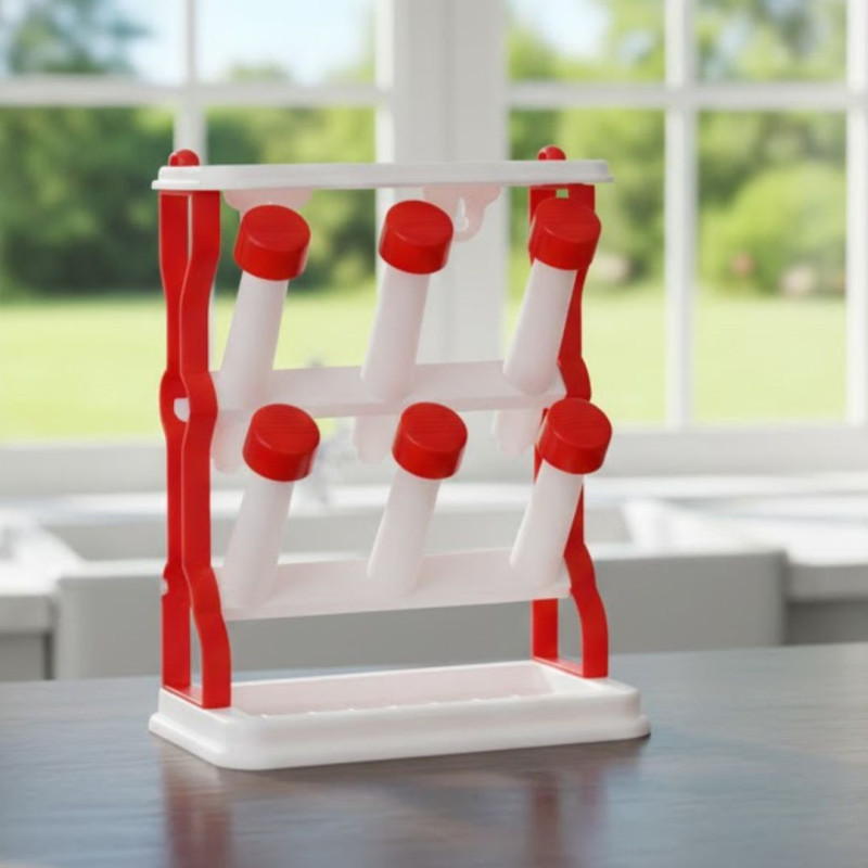 F6 Glass Rack Glass Stand 6 Glass Rack For Kitchen & Countertop, Wall Or Tabletop Use ...