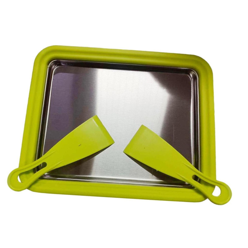 Manual Ice Cream Making Tray with Scrapers