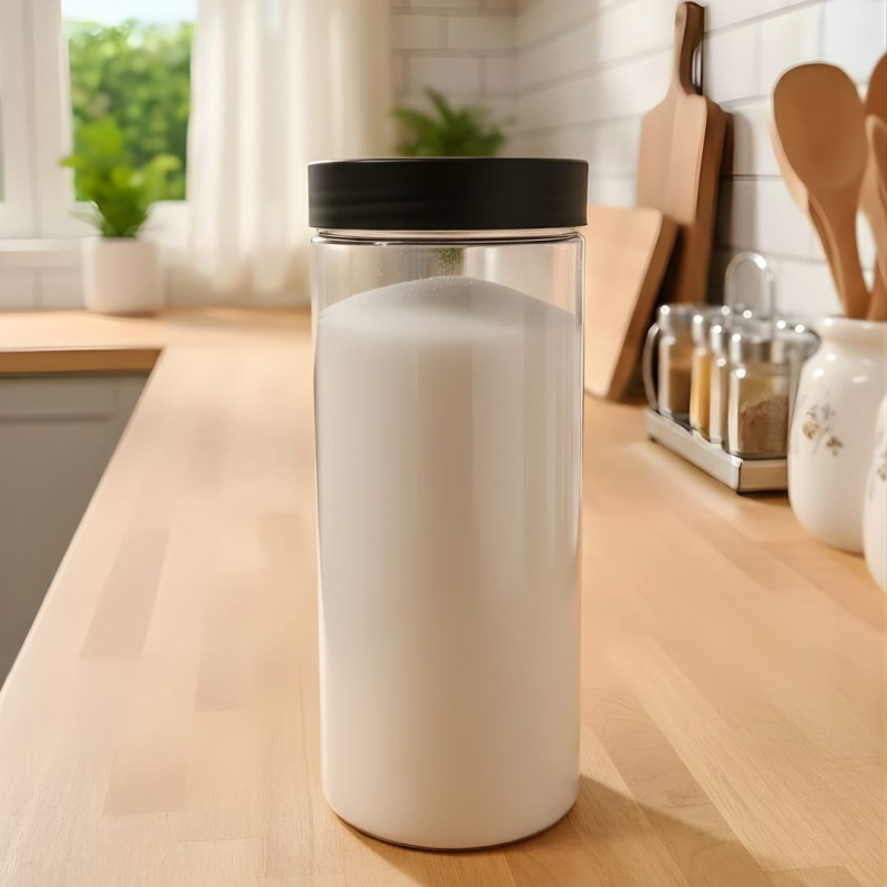 Transparent Storage Jar With Lid 1500 Ml | Idealancy