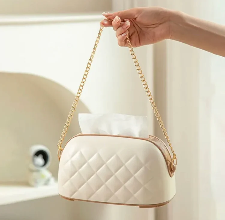 Handbag Style Tissue Box – Decorative Napkin Holder