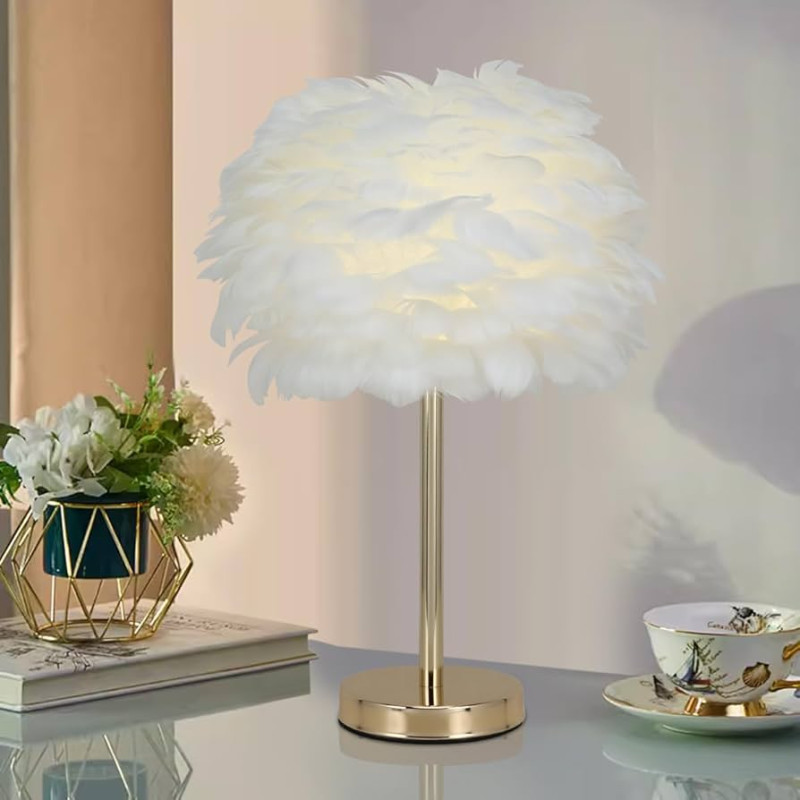 Feather Light Decorative Table Lamp – Modern Ambient Lighting