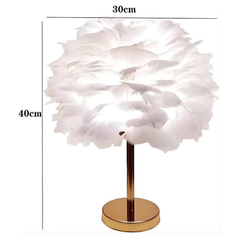 Feather Light Decorative Table Lamp – Modern Ambient Lighting