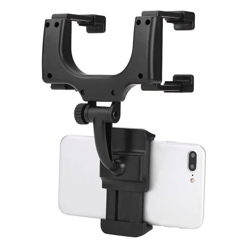 Universal Car Rearview Mirror Mount Adjustable Phone Holder