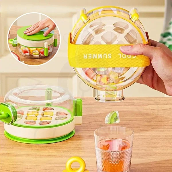 Round Ice Cube Bottle Freezer Ice Storage Bottle