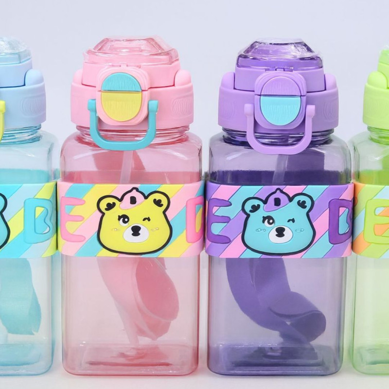 Plastic Colourful Bear Water Bottle 700 ML