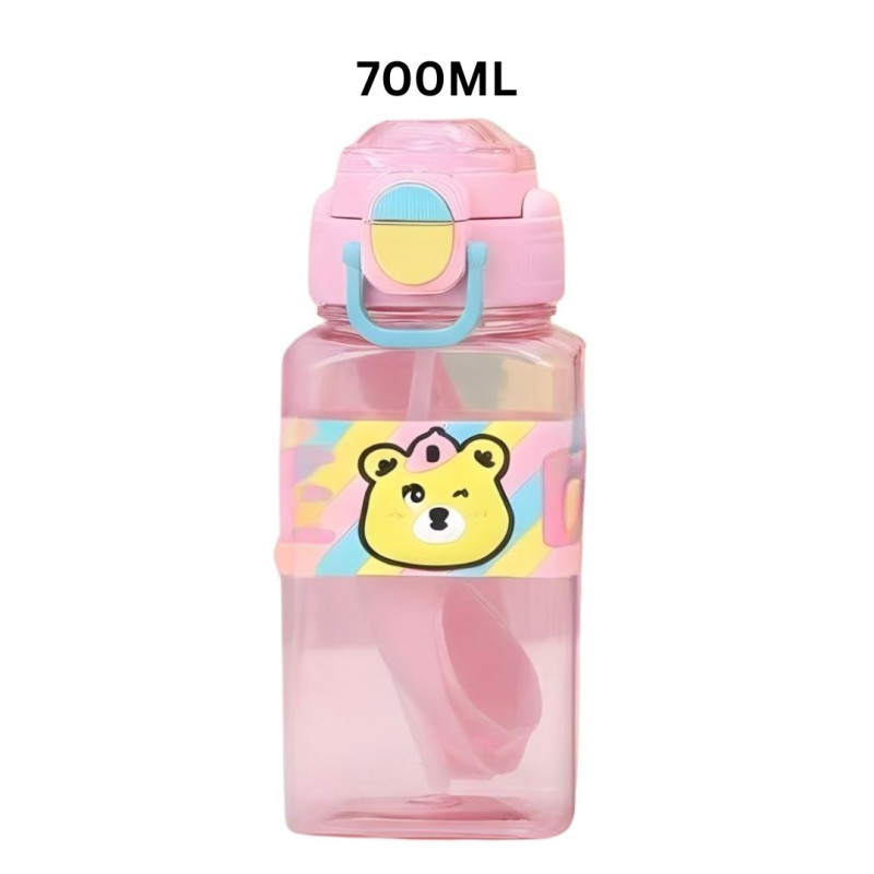 Plastic Colourful Bear Water Bottle 700 ML