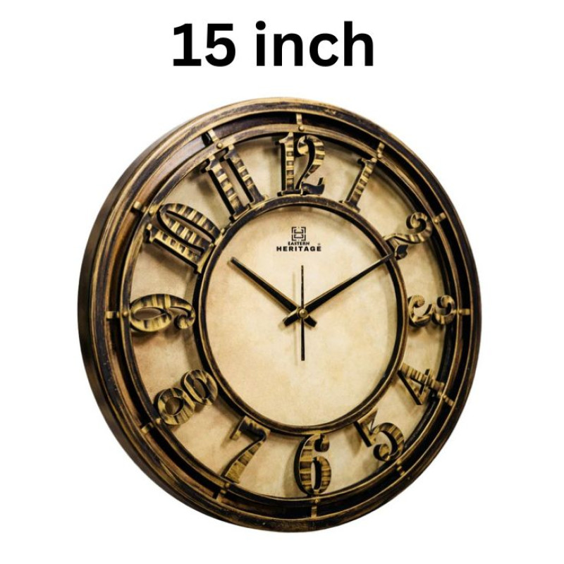 Heritage Majestic 15 Inch Antique Bronze Wall Clock | Idealancy