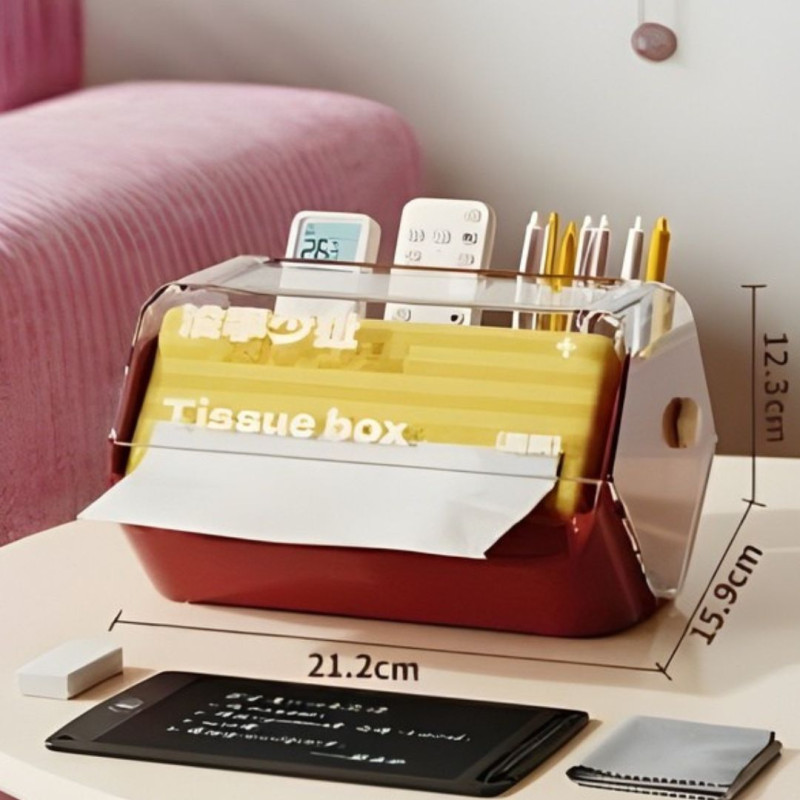 Multifunctional Tissue Box & Remote Control Storage Box
