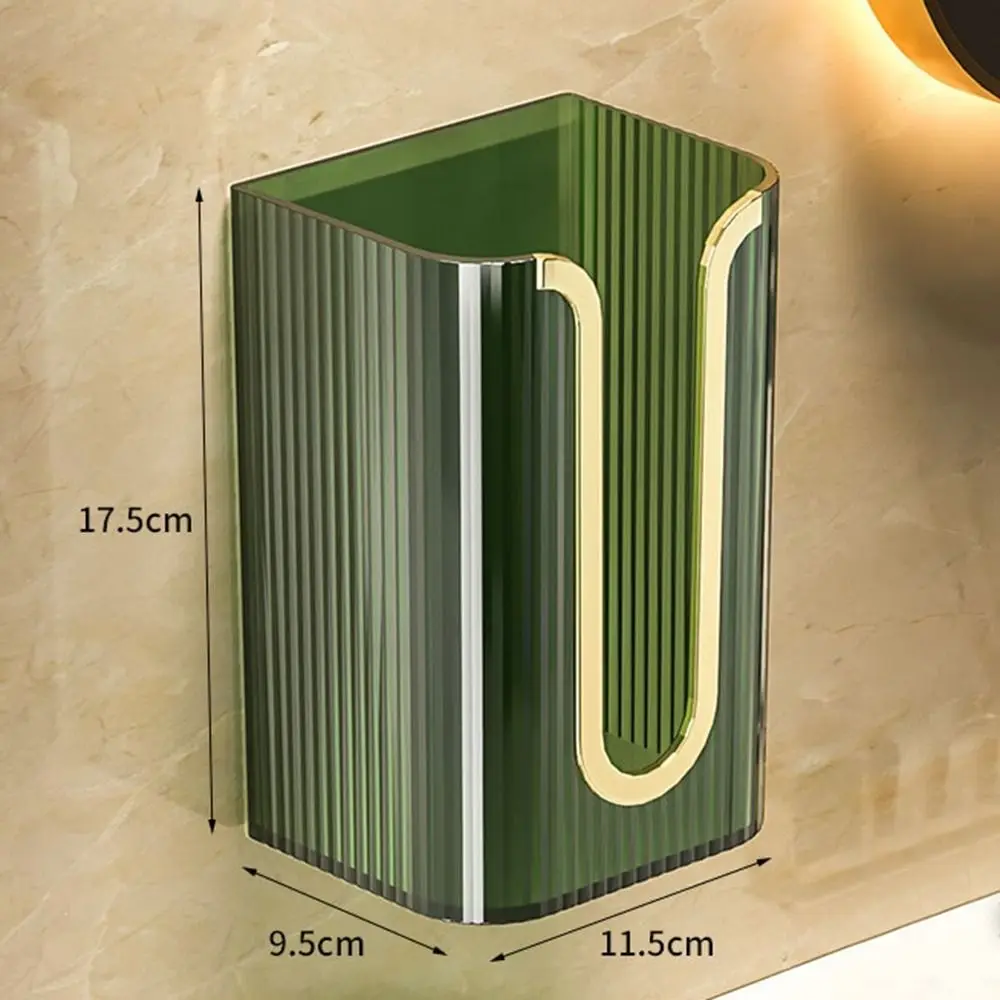 Wall Mounted Transparent Tissue Box  Space Saving Tissue Holder
