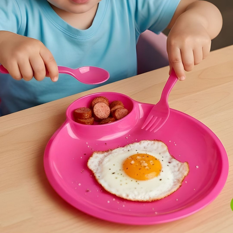 Snack Plate Round 2 Pieces Set, Stylish Serving Plates for Snacks