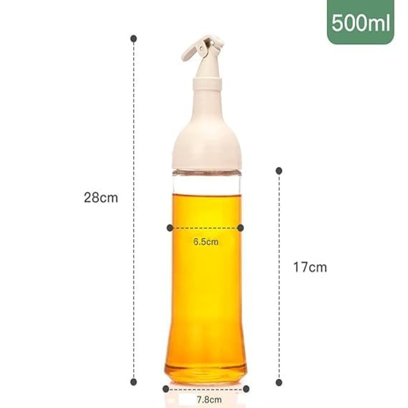 500ML Glass Bottle with No Leak Dispenser