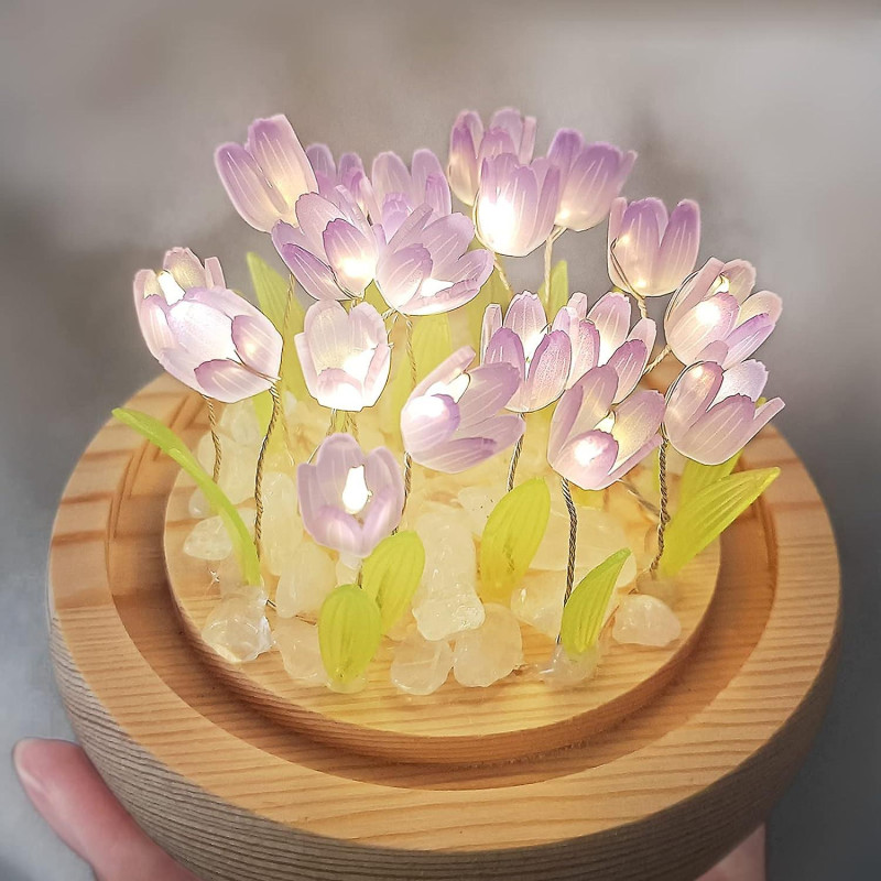 Round Tulip Lamp – Elegant Table & Night Light