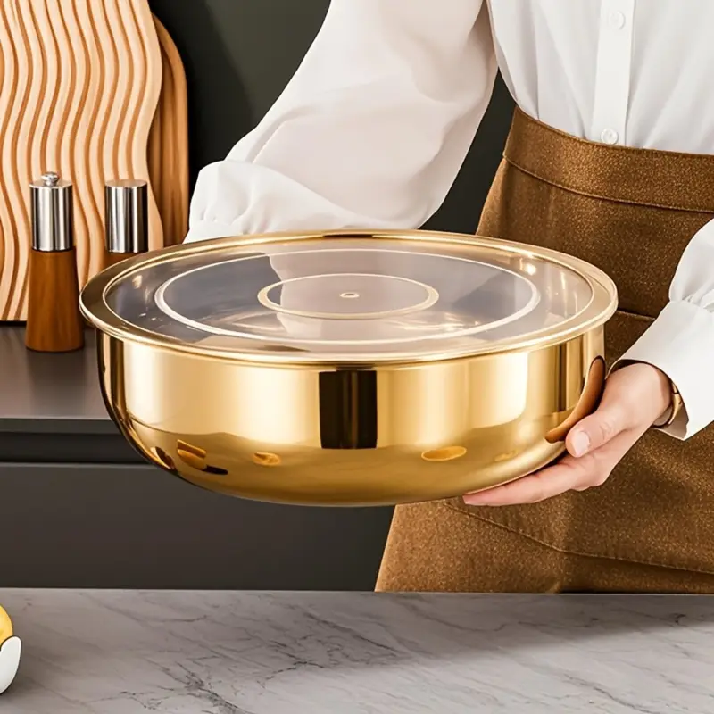 Mixing Bowl Stainless Steel with Lid