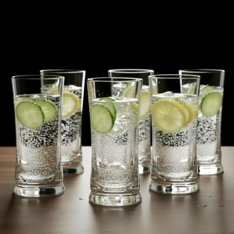 Bamboo Glass Set 6 Pcs Acrylic 200ML Azad | Idealancy