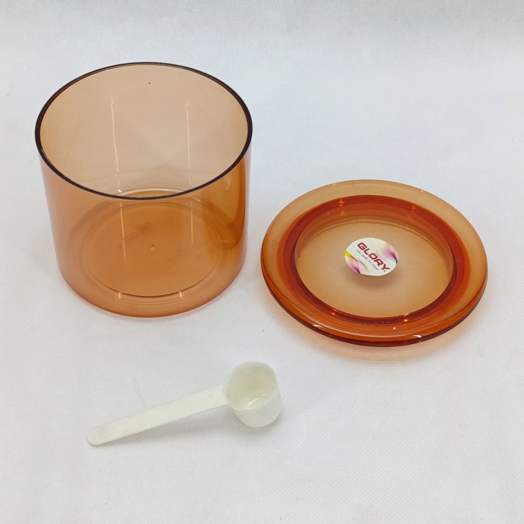 Acrylic Round Spice Storage Jar – Clear Kitchen Organizer