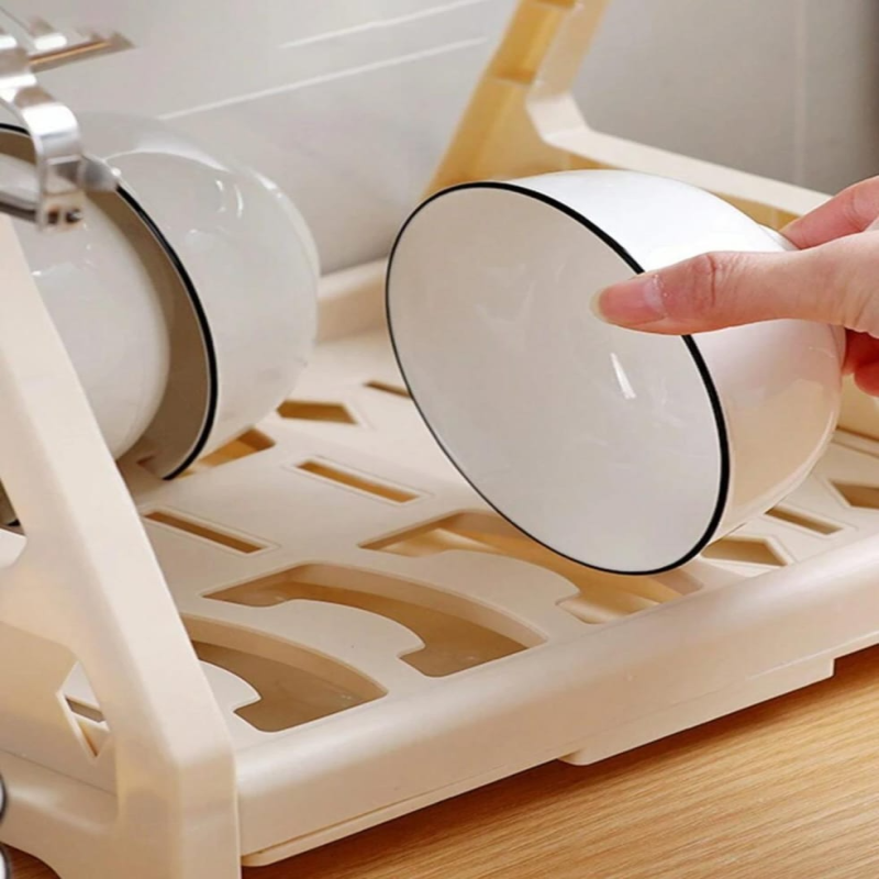 Multilayer Kitchen Utensil & Dish Storage Drain Rack Organizer