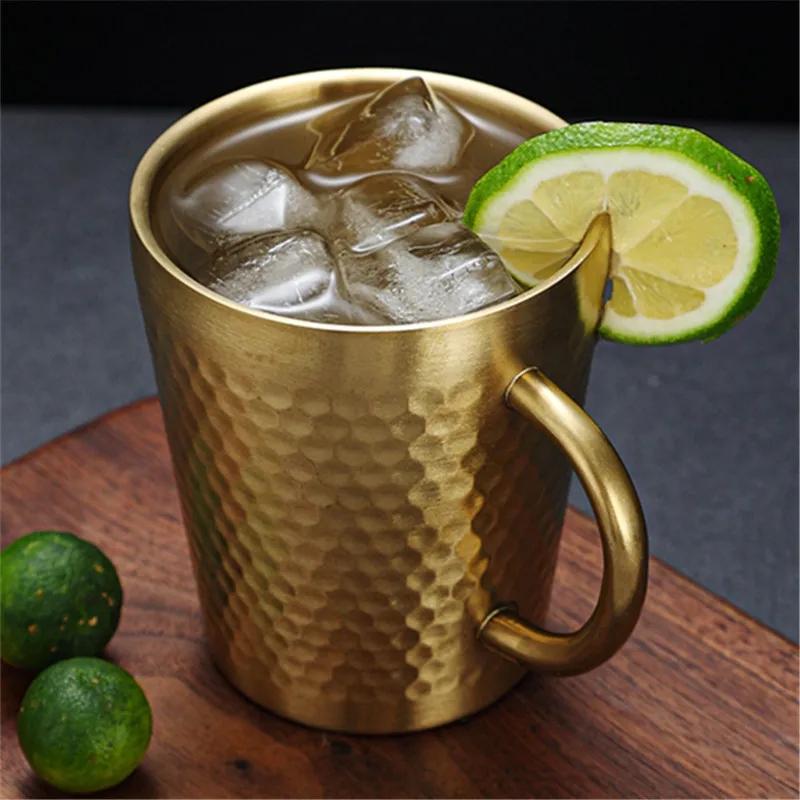 Golden Tea Cup Stainless Steel – Thermal Mug