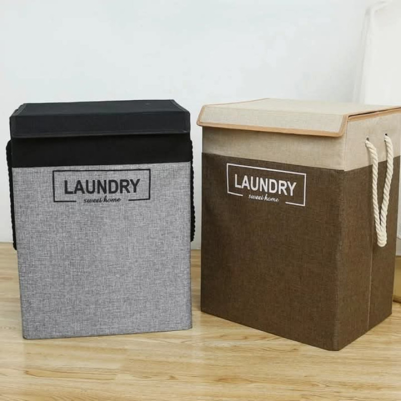 Large Foldable Laundry Storage Bin with Lid