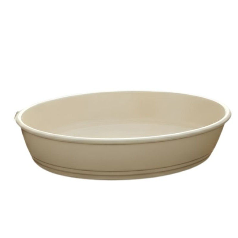 Borcam Melamine Cream Dish One Piece for Serving