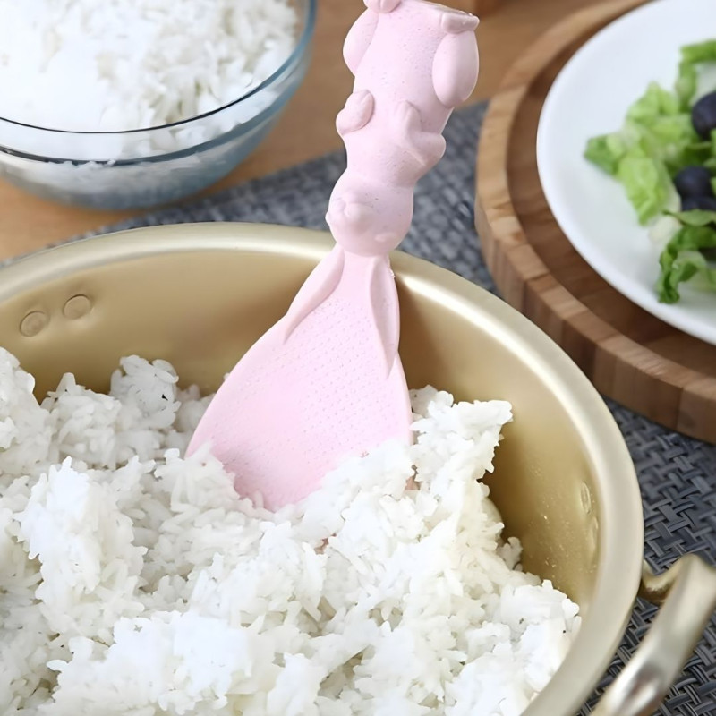 Standing Rice Scooper Non Stick for Kitchen Serving (Pack of 2 Pcs)