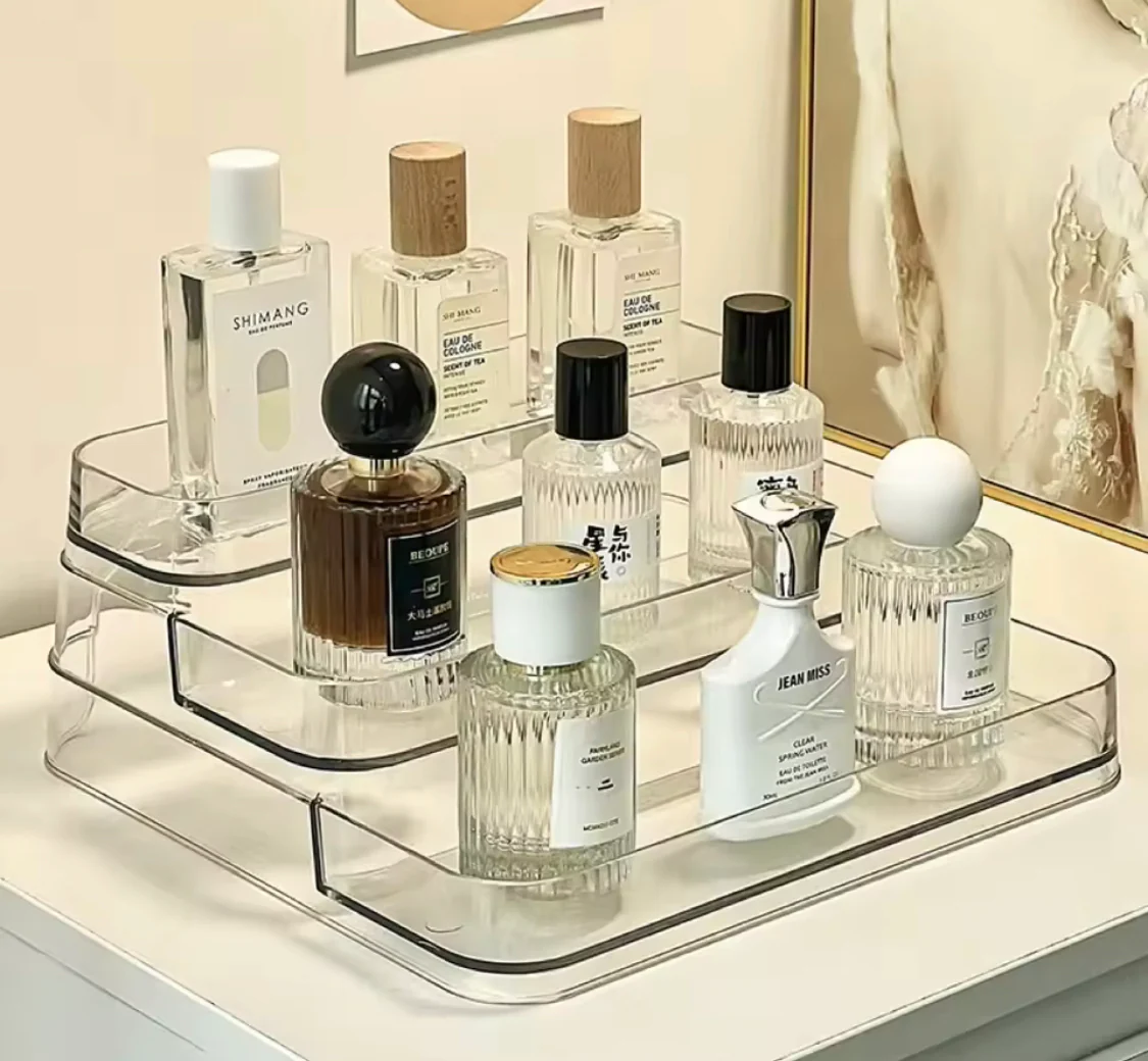 Acrylic Perfume Organizer Clear Storage Display for Bottles & Fragrances