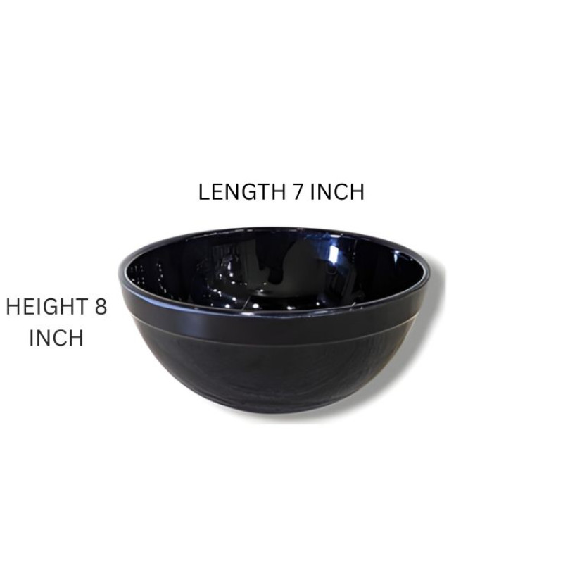 Melamine Black Vigo 7 INCH Small Bowl For Serving