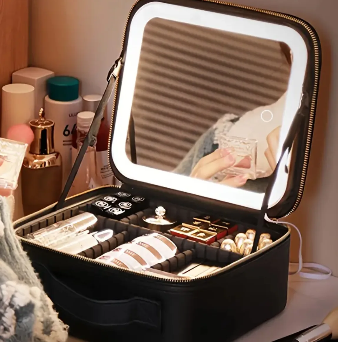 Smart LED Cosmetic Makeup Organizer