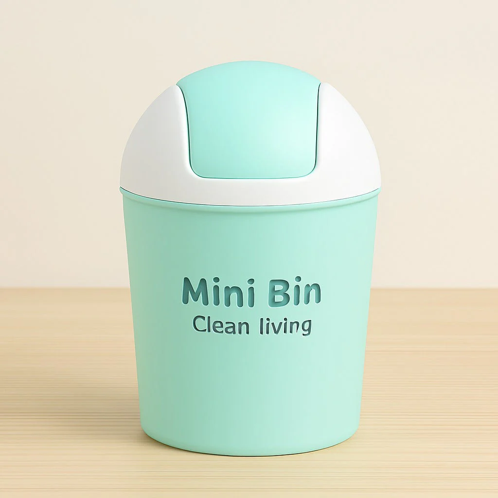 Mini Plastic Desktop Trash Bin