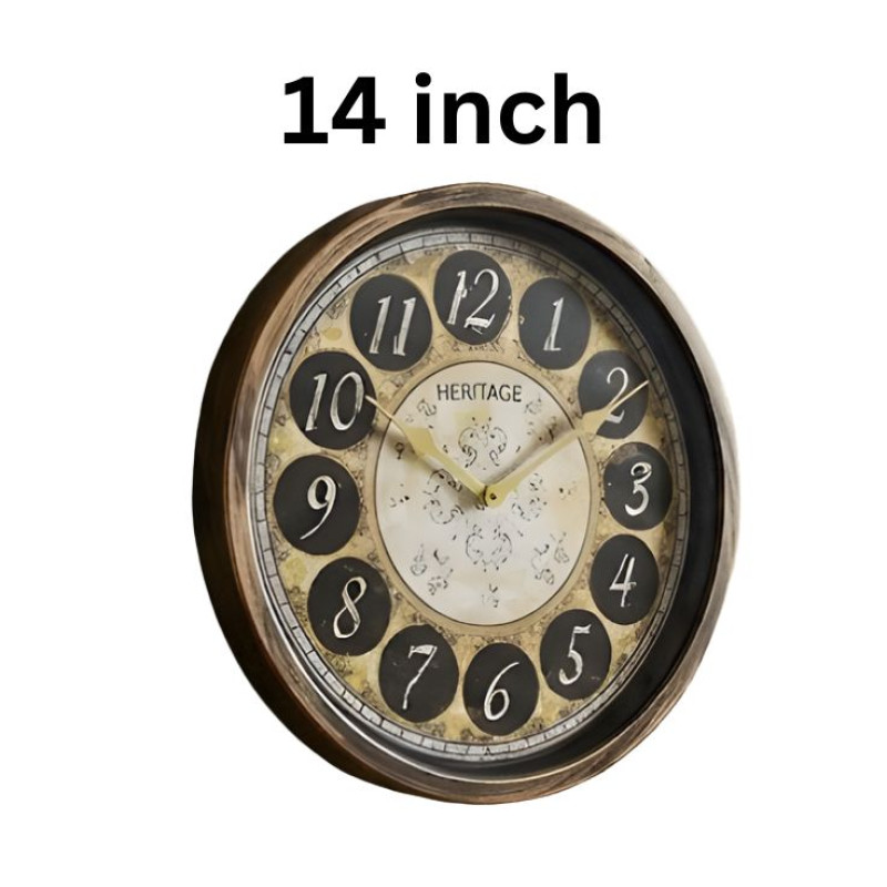 Heritage Oxford 14 Inch Old World Charm Wall Clock