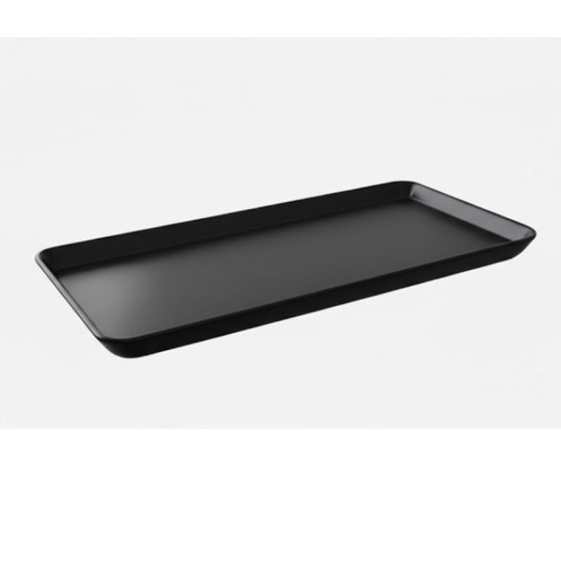 Melamine Big Black Rectangular Tray for Serving Food