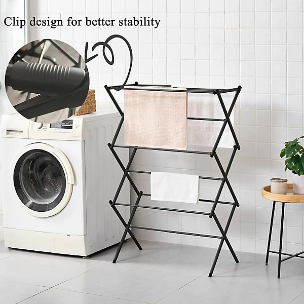 Clothes Drying Rack Expandable & Collapsible Laundry Drying Stand