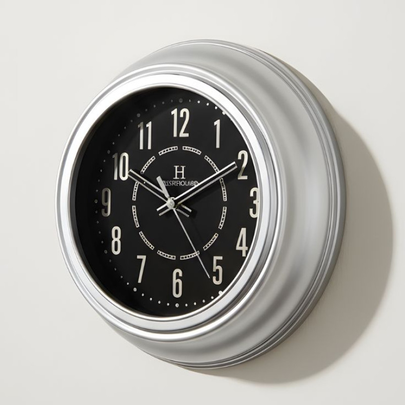 Heritage Vintage 15 Inch Silver Wall Clock | Idealancy