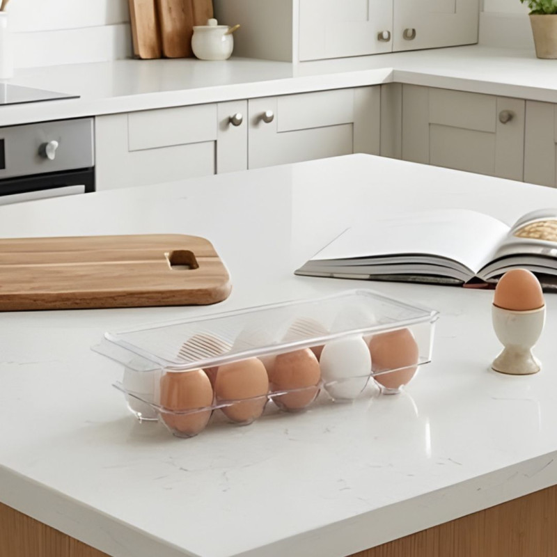 Acrylic Egg Storage Tray for Refrigerator & Kitchen