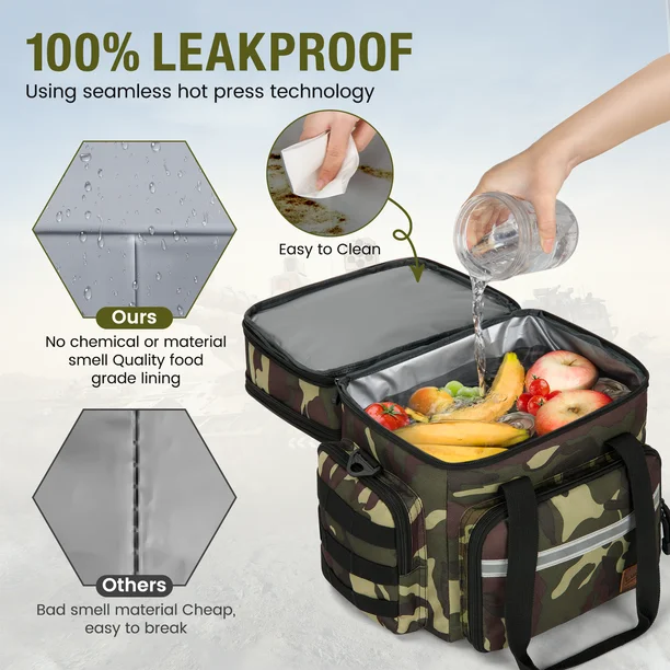 2 Layer Tactical Outdoor Picnic Lunch Bag