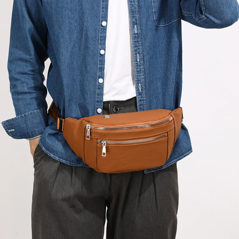 High Quality Leather Men’s Chest Bag