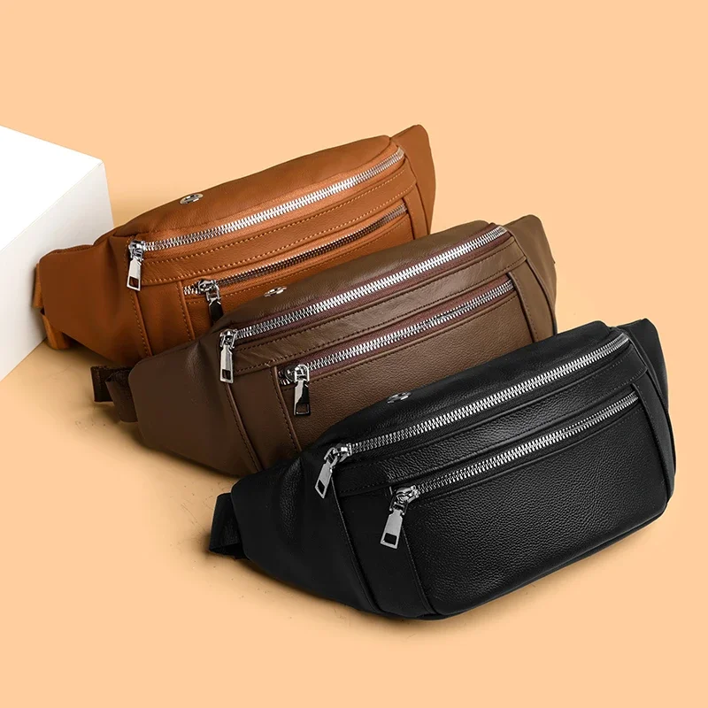 High Quality Leather Men’s Chest Bag