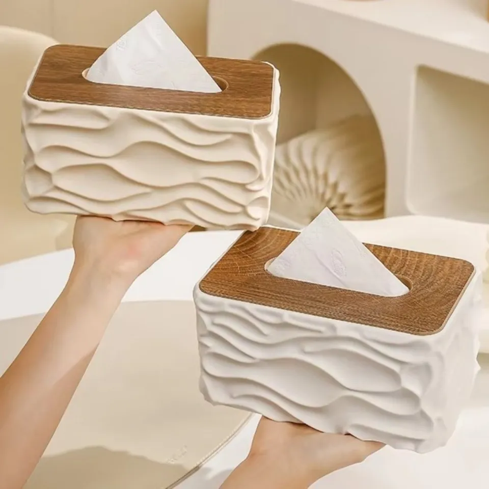 Heavy Quality Wooden Cap Tissue Box