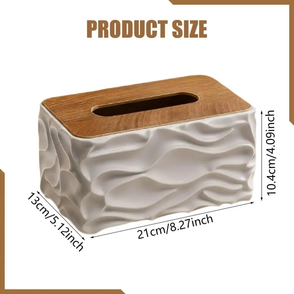 Heavy Quality Wooden Cap Tissue Box