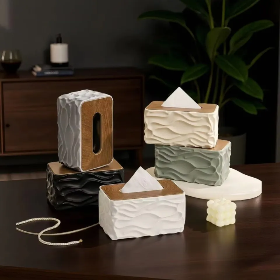 Heavy Quality Wooden Cap Tissue Box
