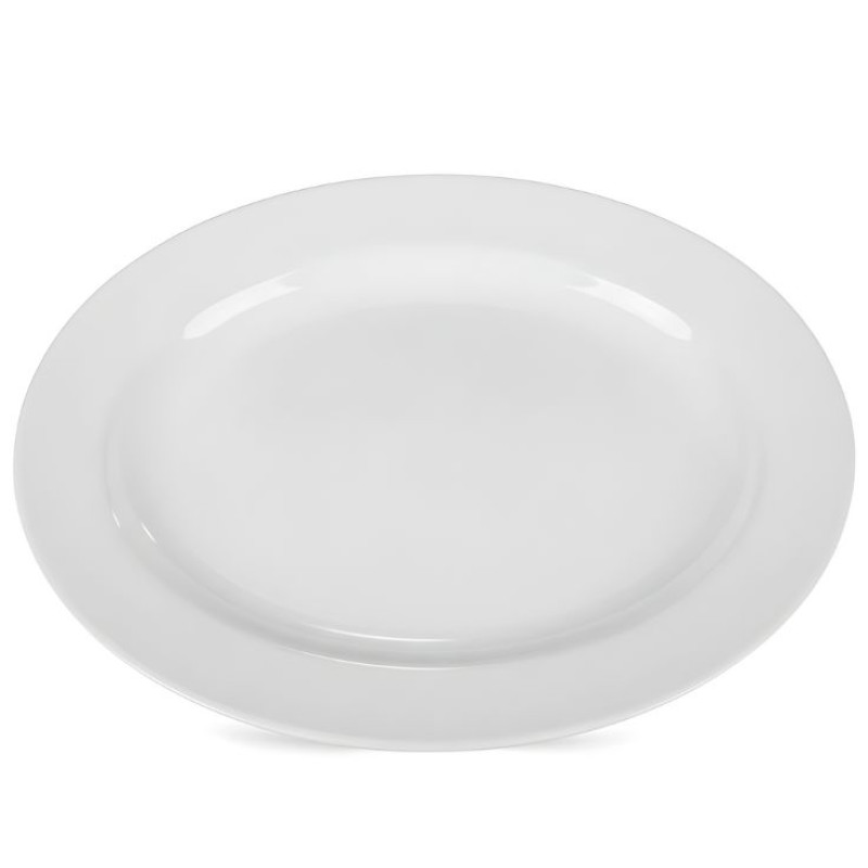 Melamine 10 Inch Small White Oval Dish One Piece for Serving Food