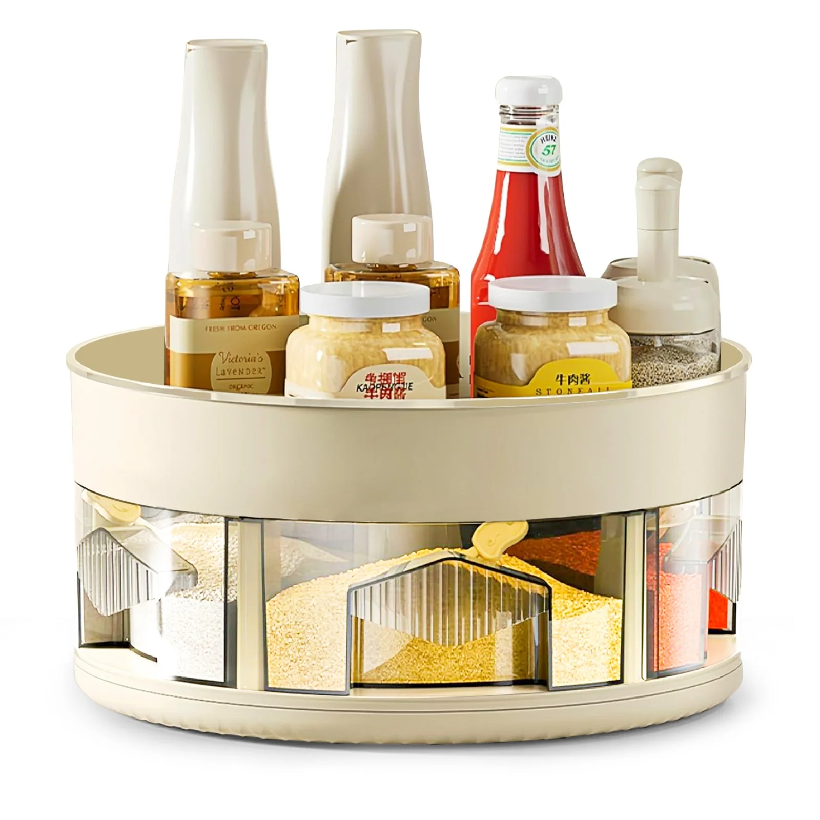 Kitchen 360° Rotating Spice Organizer Rack