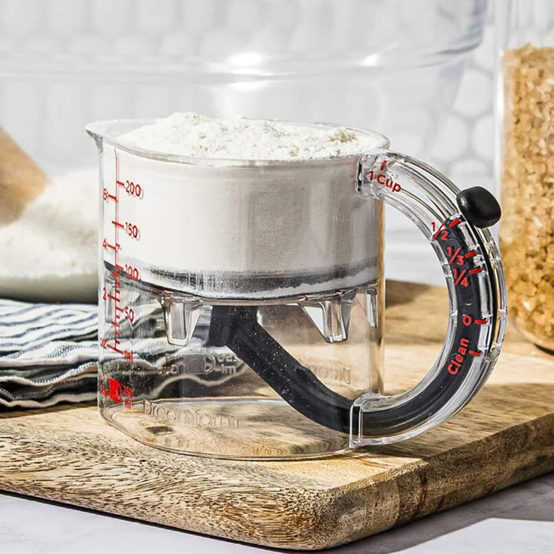 Acrylic 4 In 1 Measuring Cup for Kitchen Use