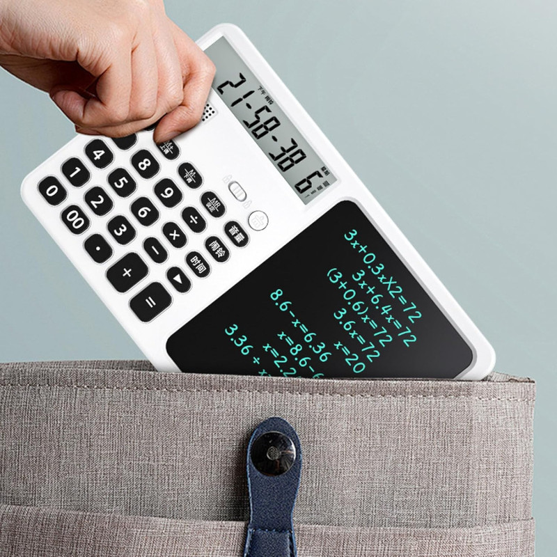 Portable Calculator with Writing Tablet  12 Digit Large LCD